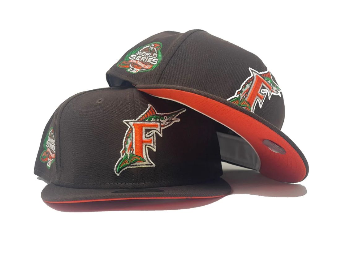 New Era Florida Marlins 'Walnut Orange' 59FIFTY Fitted Brown/Orange - Size 8