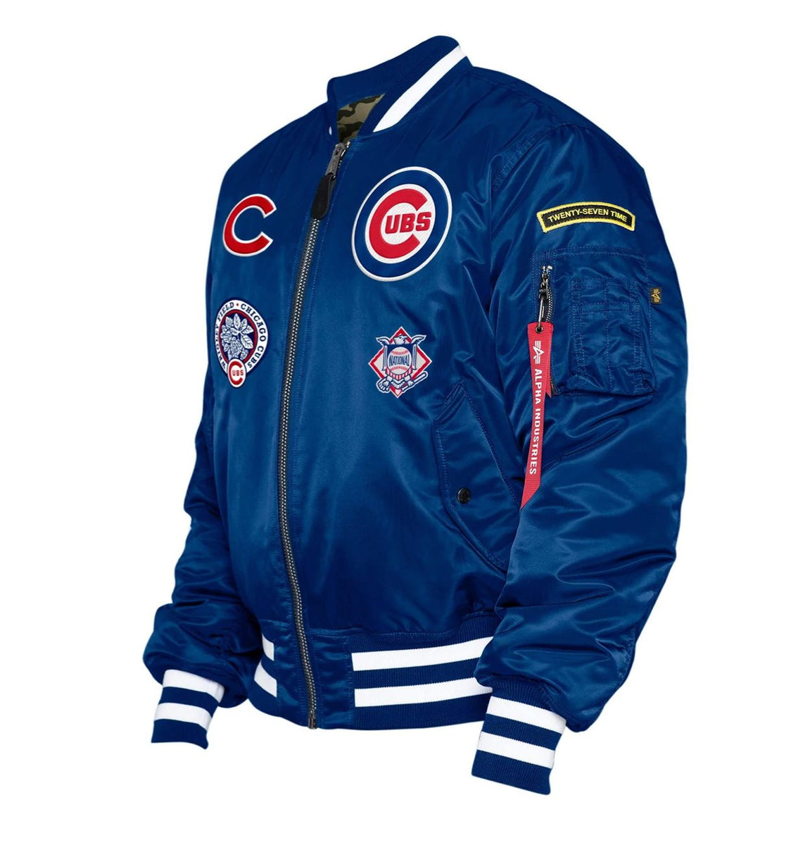 New Era X Alpha Industries CHI Cubs Bomber Jacket 'Blue, 13026001