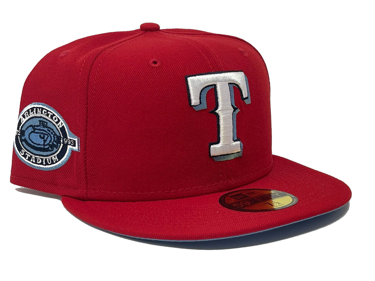 Texas Rangers 40th Anniversary Red New Era Fitted Hat – Sports World 165