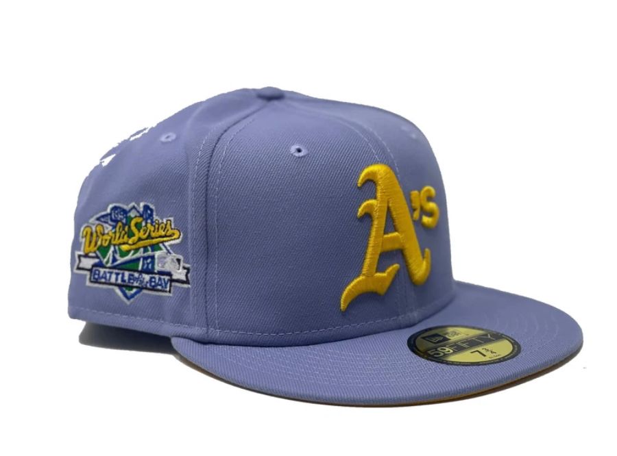 Oakland Athletics 1989 Battle of The Bay Custom New Era Fitted Hat