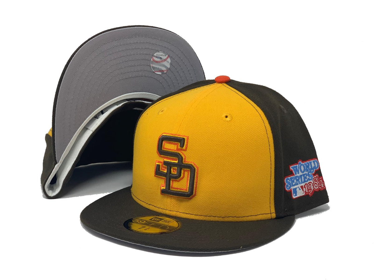 San Diego Padres New Era Cooperstown Collection 1984 World Series Chrome  59FIFTY Fitted Hat - White/Brown