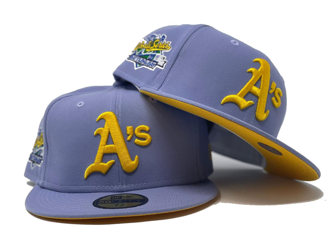Lavender Oakland Athletics 1989 Battle of the Bay New Era Fitted hat