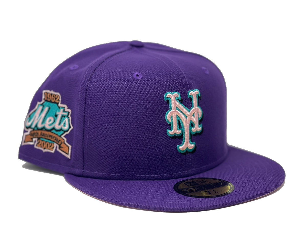 NEW YORK METS 50TH ANNIVERSARY LIGHT PURPLE PINK BRIM NEW ERA