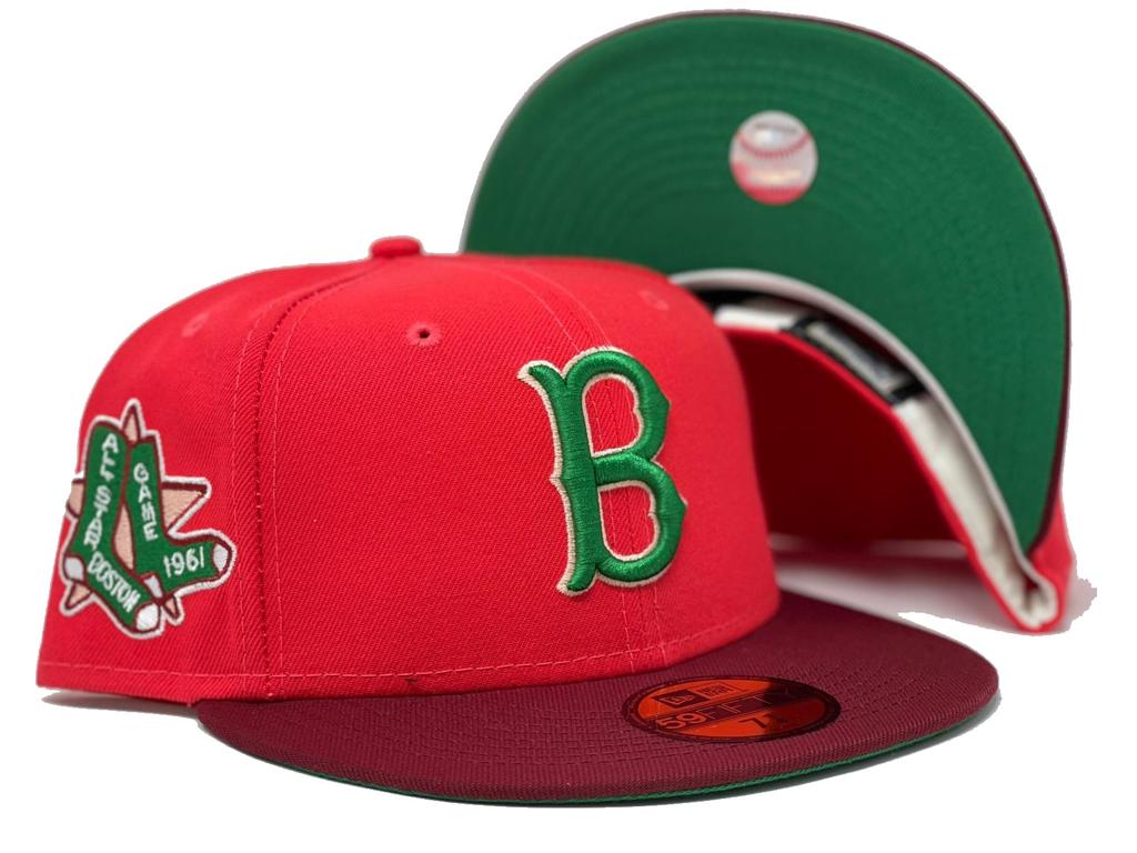 Boston Red Sox 1961 All Star Game Green Brown Visor Pink Brim New Era  Fitted Hat – Sports World 165