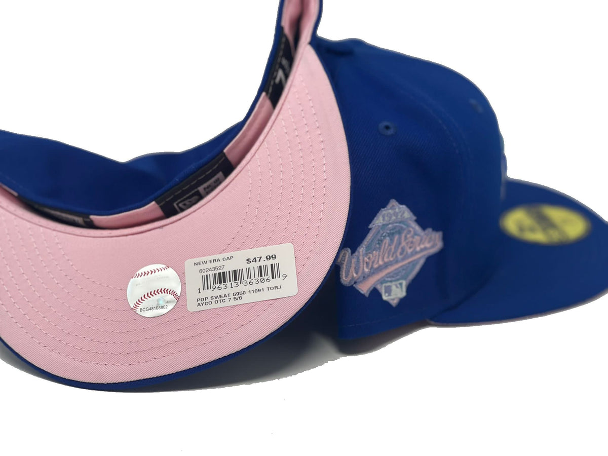 TORONTO BLUE JAYS 1992 WORLD SERIES BLACK PINK BRIM NEW ERA FITTED HAT –  Sports World 165