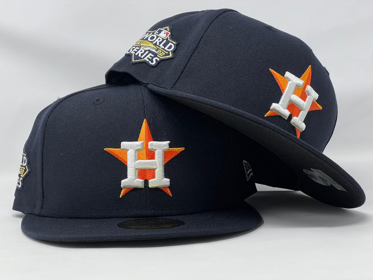 houston astros 2022 world series onfield new era fitted hat - houston