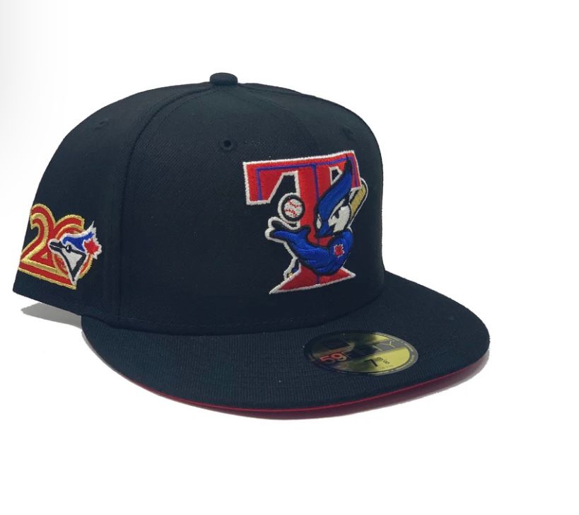 Black Toronto Blue Jays 20th Anniversary 59fifty New Era Fitted Hat –  Sports World 165