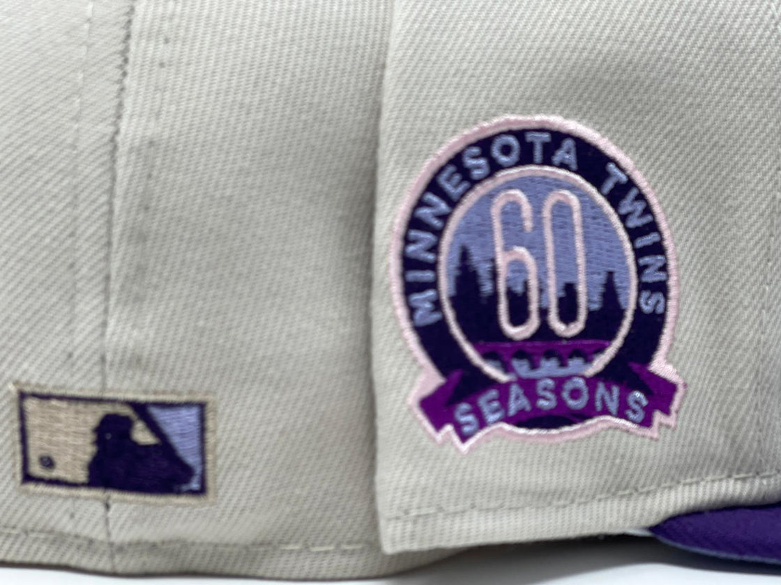 Stone Minnesota Twins 60th Anniversary New Era 59fifty Fitted Hat