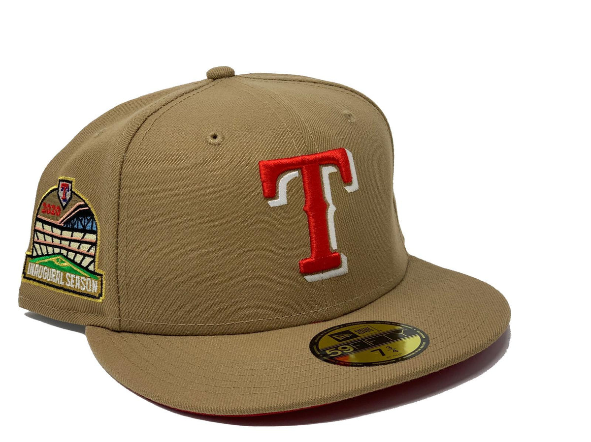 Red Texas Rangers Inaugural Season Custom New Era Fitted Hat