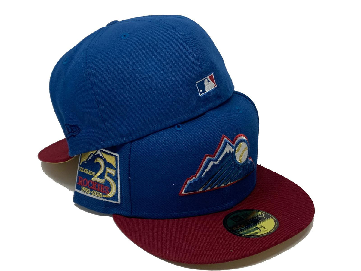 COLORADO ROCKIES 25TH ANNIVERSARY NHL CROSSOVER METALLIC GOLD BRIM N