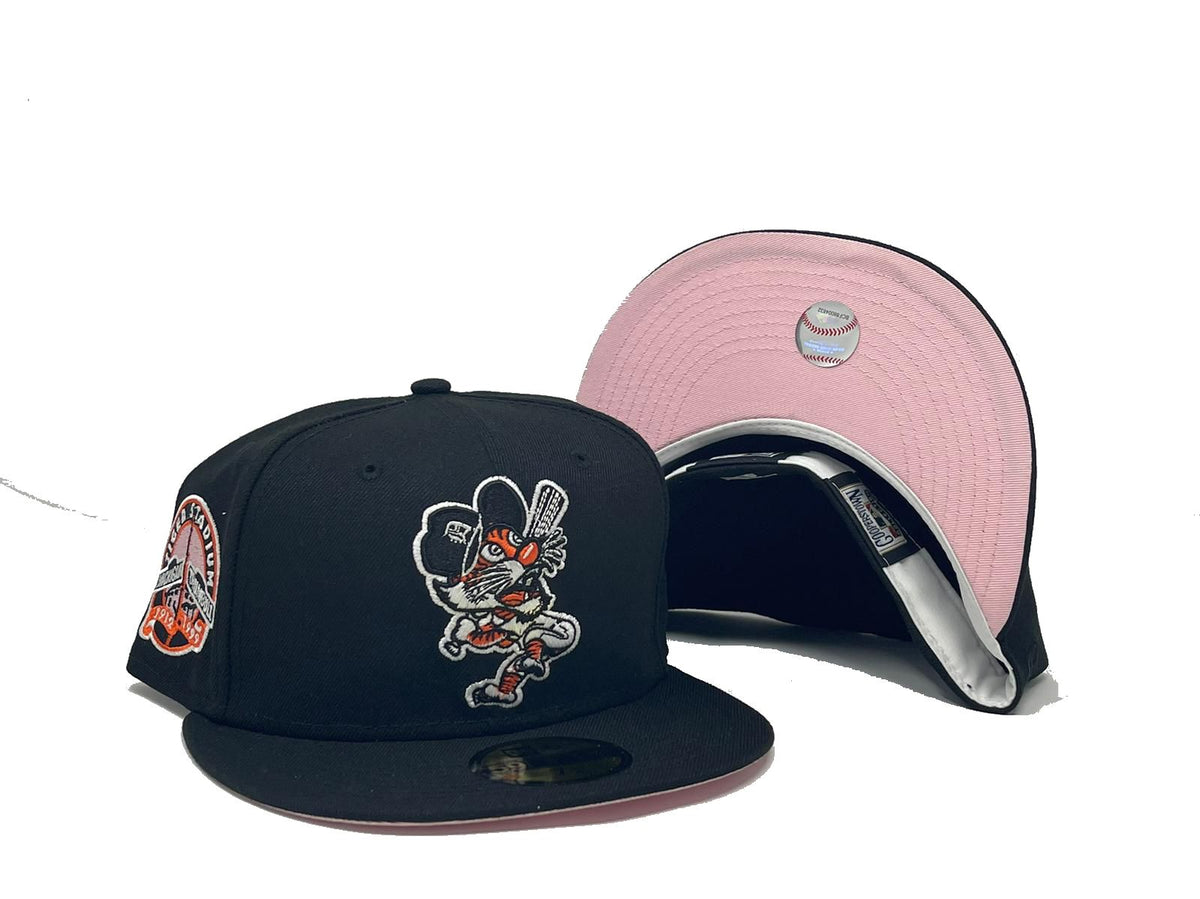 Shop New Era 59Fifty Detroit Tigers Pink Under Fitted Hat 70726156