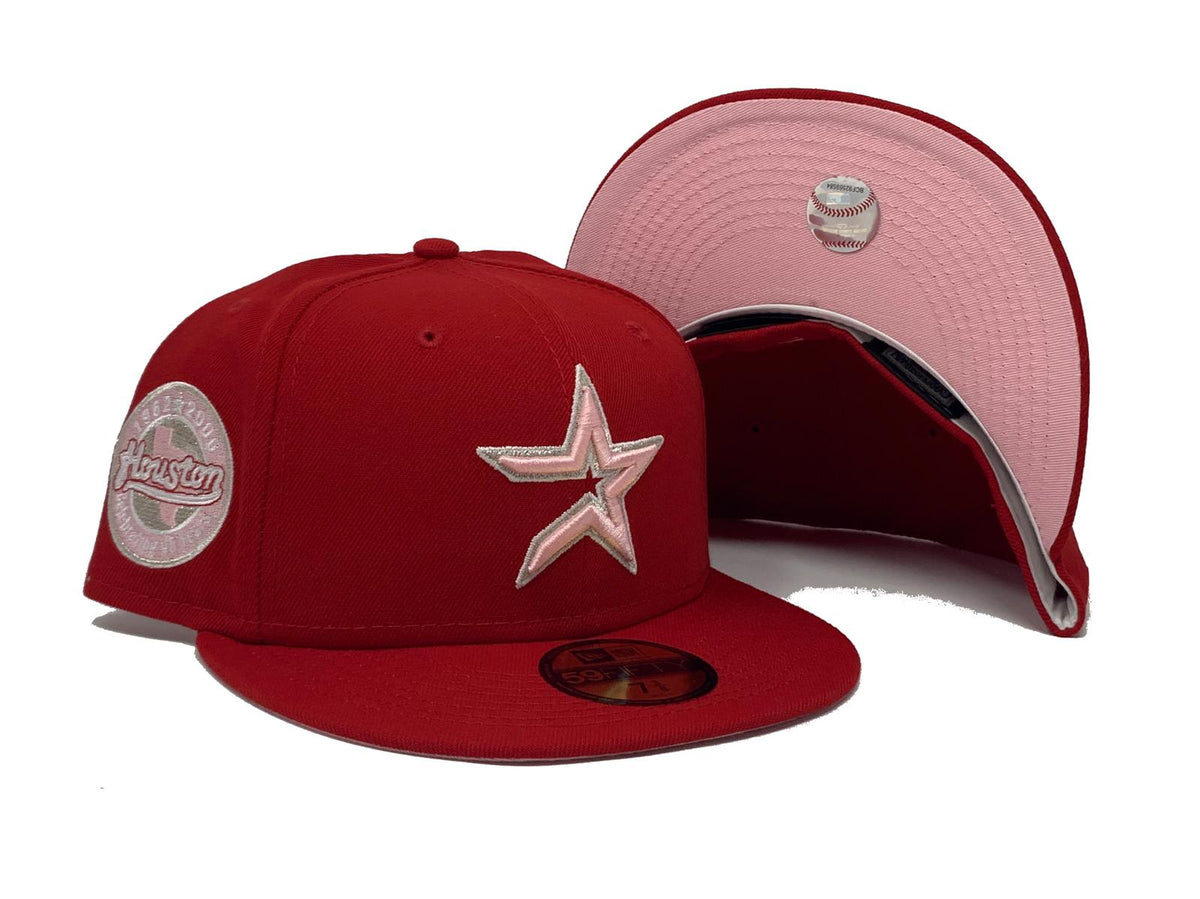 HOUSTON ASTROS 45TH ANNIVERSARY BROWN PINK BRIM NEW ERA FITTED HAT – Sports  World 165