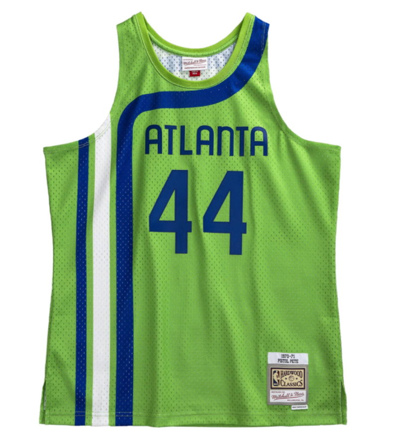 Dikembe Mutombo Atlanta Mitchell & Ness Black Basketball Jersey (XL)