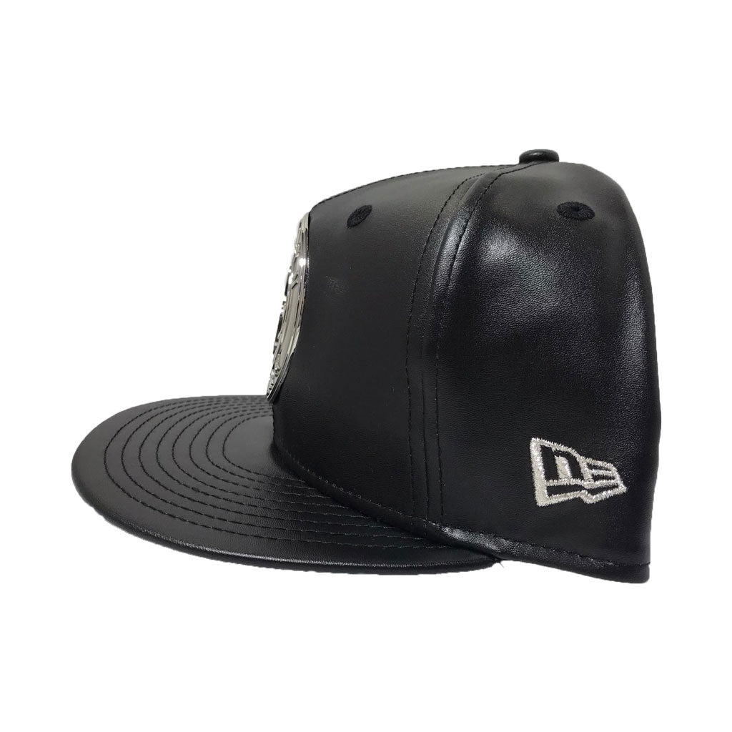 Men's New Era Gray Brooklyn Nets Team Logoman 59FIFTY Fitted Hat