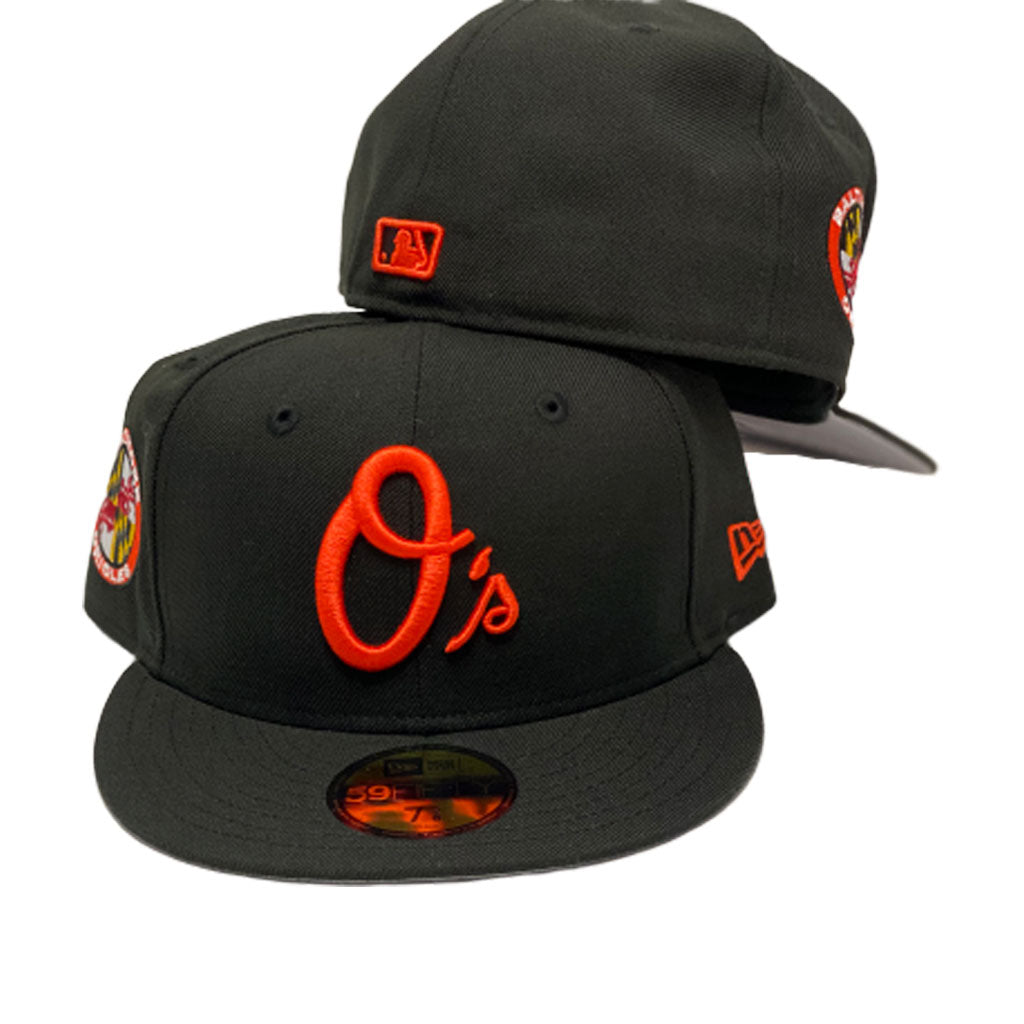 Shop New Era 59Fifty Baltimore Orioles Fitted Hat 60188230 black