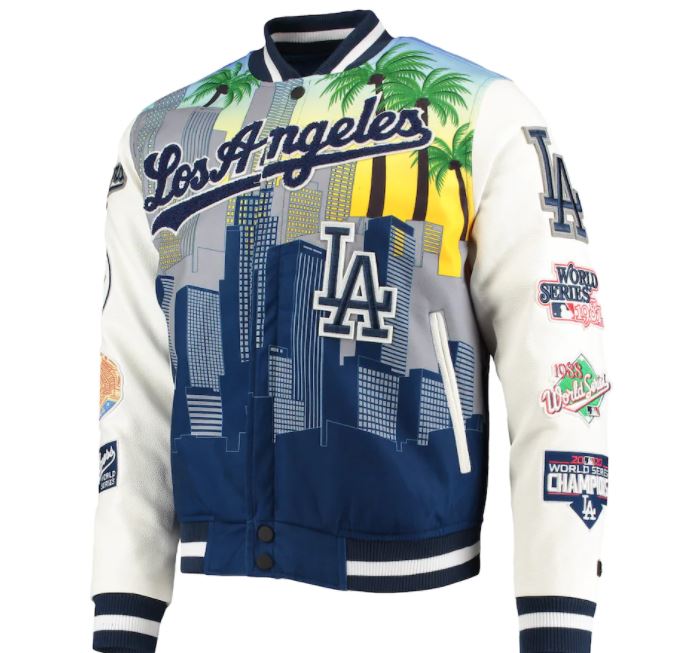 Pro Standard Womens Los Angeles Dodgers NFL Wool Varsity Jacket