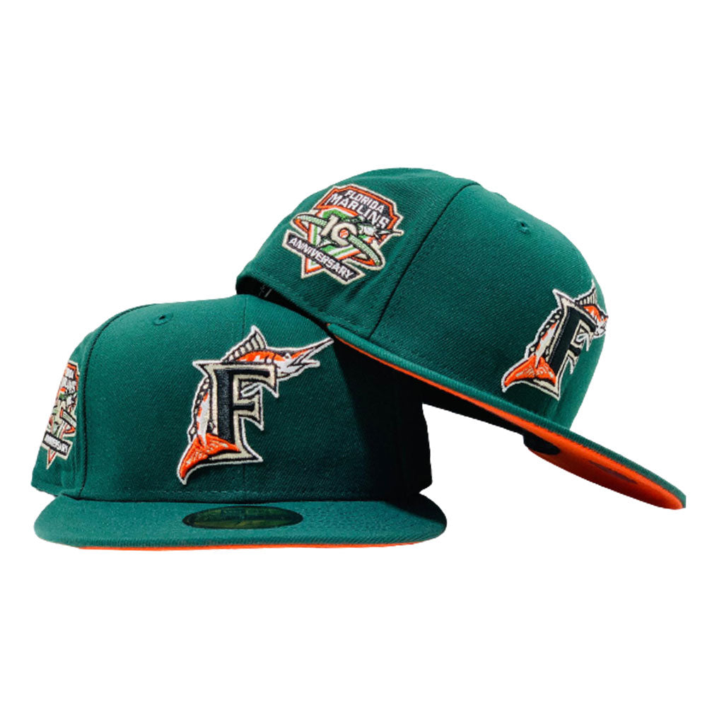 Florida Marlins 59FIFTY Pool & Turf Dark Green Fitted - New Era cap