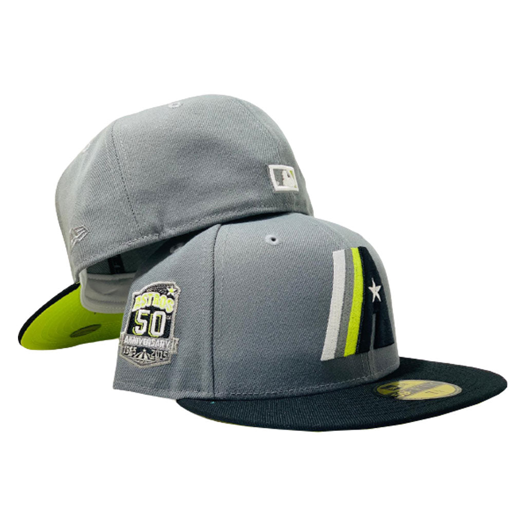 NEW ERA SUTTER ST. HOUSTON ASTROS FITTED HAT (BLACK NEON GREEN) – So  Fresh Clothing