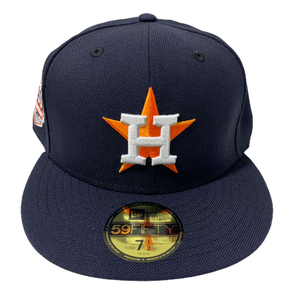 HOUSTON ASTROS 50TH ANNIVERSARY NAVY ORANGE ICY BRIM NEW ERA FITTED HA –  Sports World 165