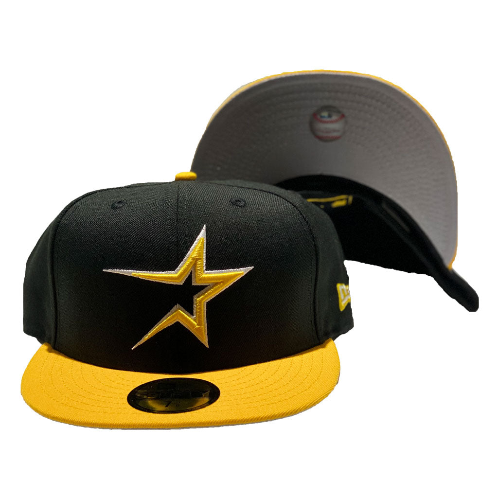 Houston Astros Star Visor Hat MLB Baseball Cap Beige Black -  Hong Kong