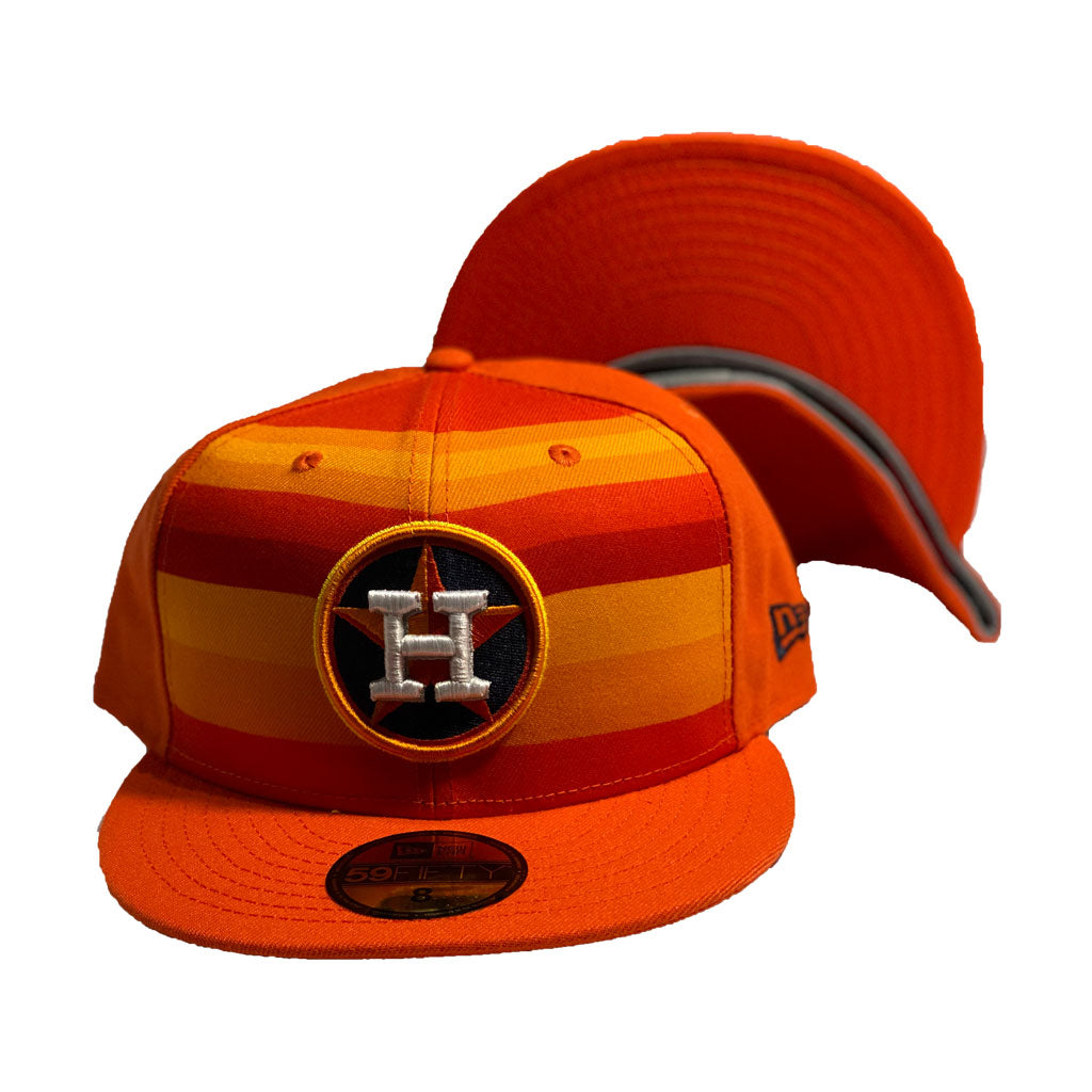 Houston Astros COOP SUPER-LOGO ARCH SNAPBACK Black-Orange Hat