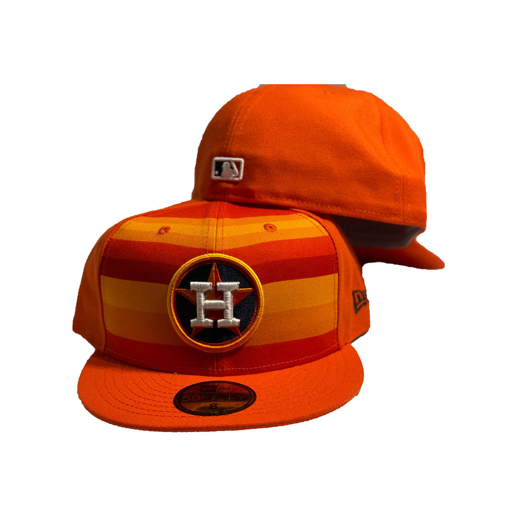 Men's New Era Orange Houston Astros Alternate Logo 59FIFTY Fitted Hat