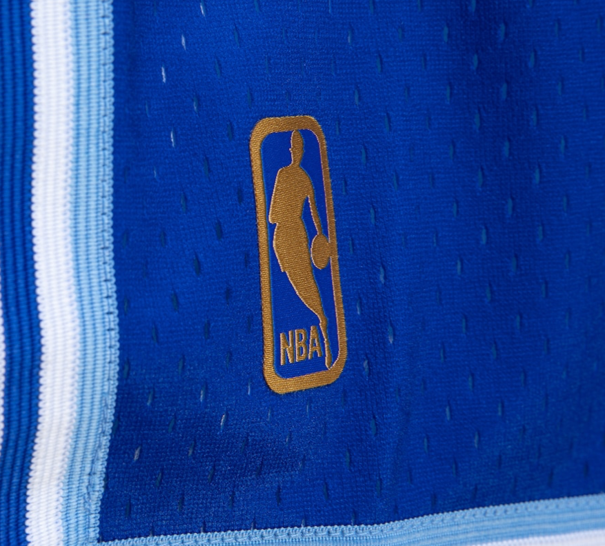LOS ANGELES LAKERS 1996 FADEAWAY NBA MITCHELL & NESS ROYAL SHORTS