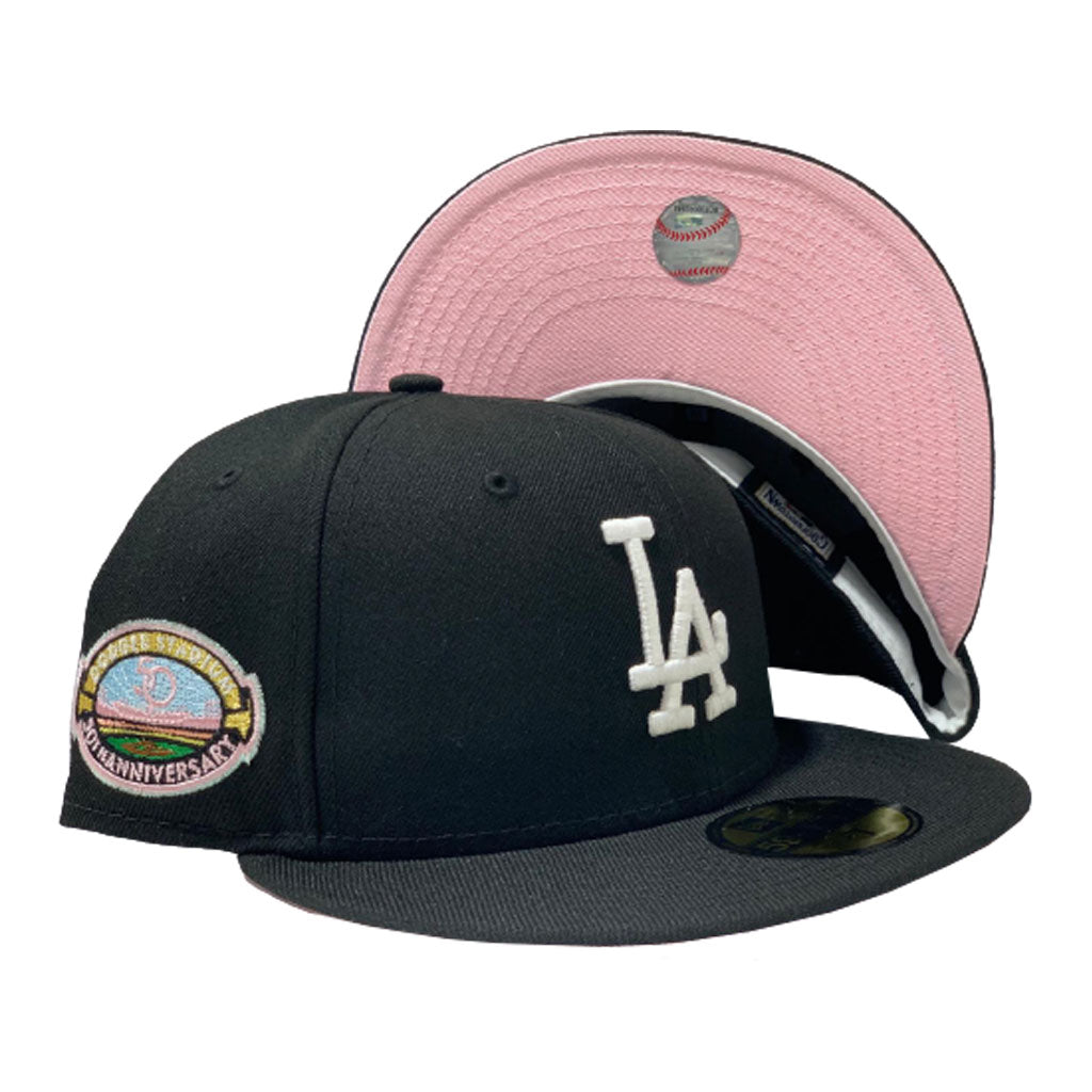 NewEra 59Fifty Los Angeles Dodgers 50th Anniversary Stadium Patch Pink UV  Black