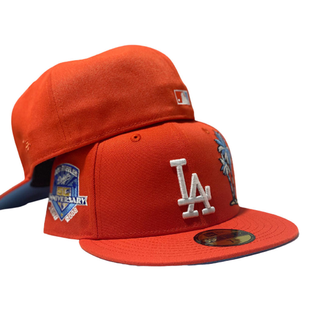 Dodgers New Era Fitted 59fifty 75th WS Blue Cap Hat Orange UV – THE 4TH  QUARTER