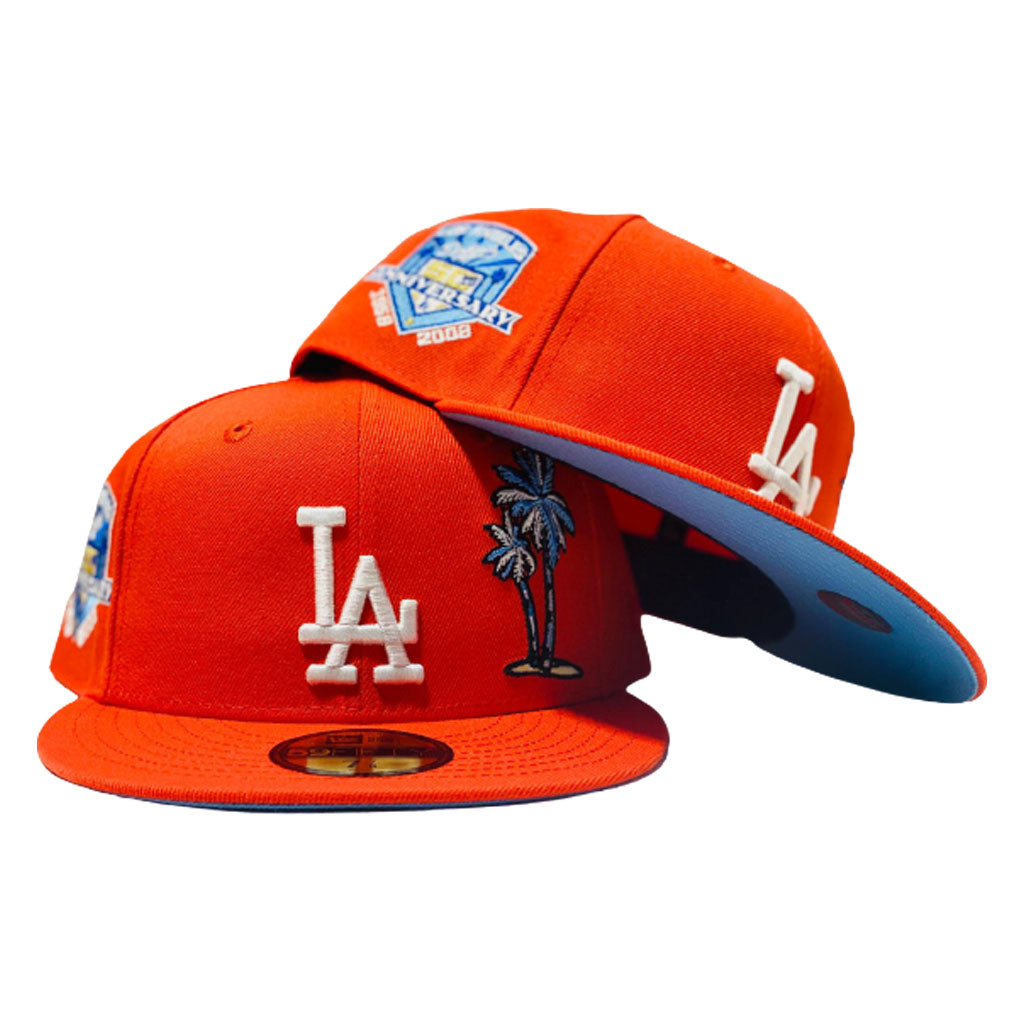 New Era Los Angeles Dodgers Capsule Orange Ice Collection 50th Anniversary  59Fifty Fitted Hat Black/Blue - US