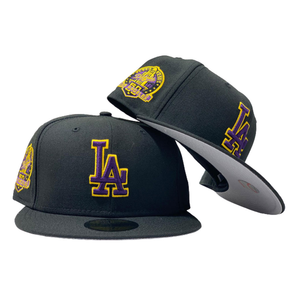 LOS ANGELES DODGERS 60TH SEASONS BLACK PURPLE 59FIFTY FITTED – Sports World  165