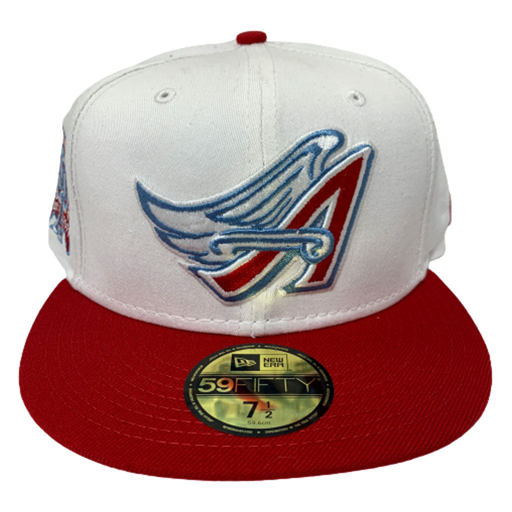Los Angles White And Red 50th Anniversary New Era Hat