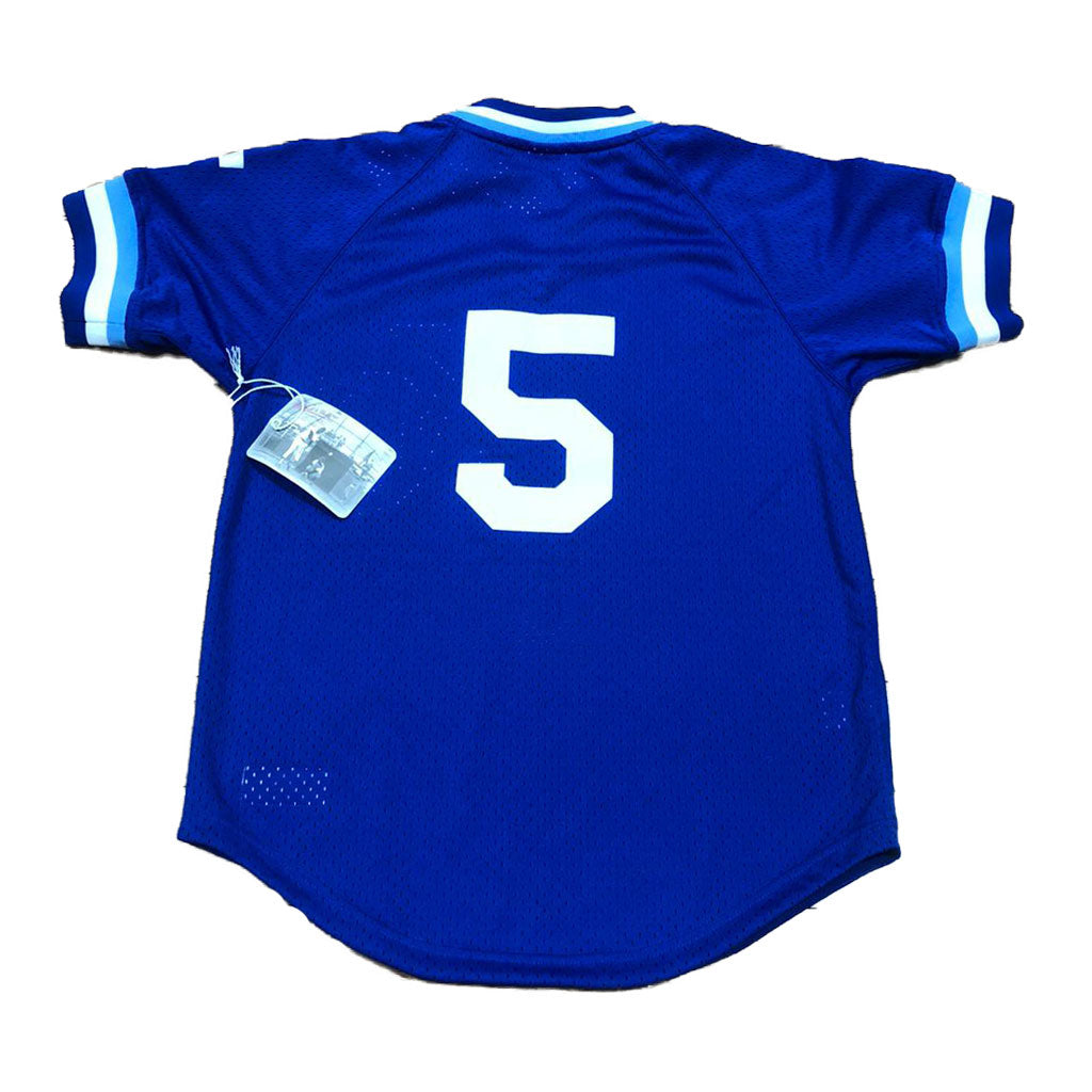 MITCHELL AND NESS KANSAS CITY ROYALS 1989 GEORGE BRETT AUTHENTIC BATTING PRACTICE JERSEY
