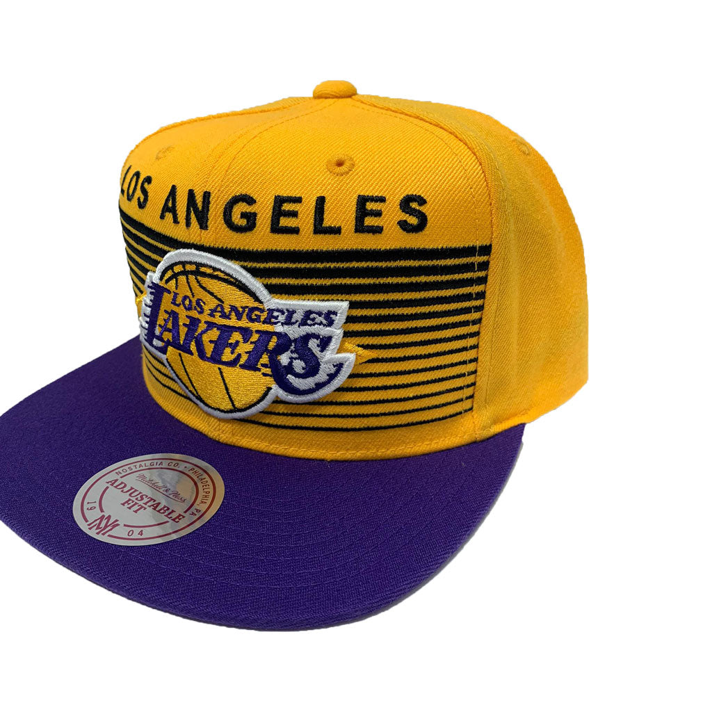 Los Angeles Lakers Snapback NBA Concord Yellow/ Purple Mitchell and Ness