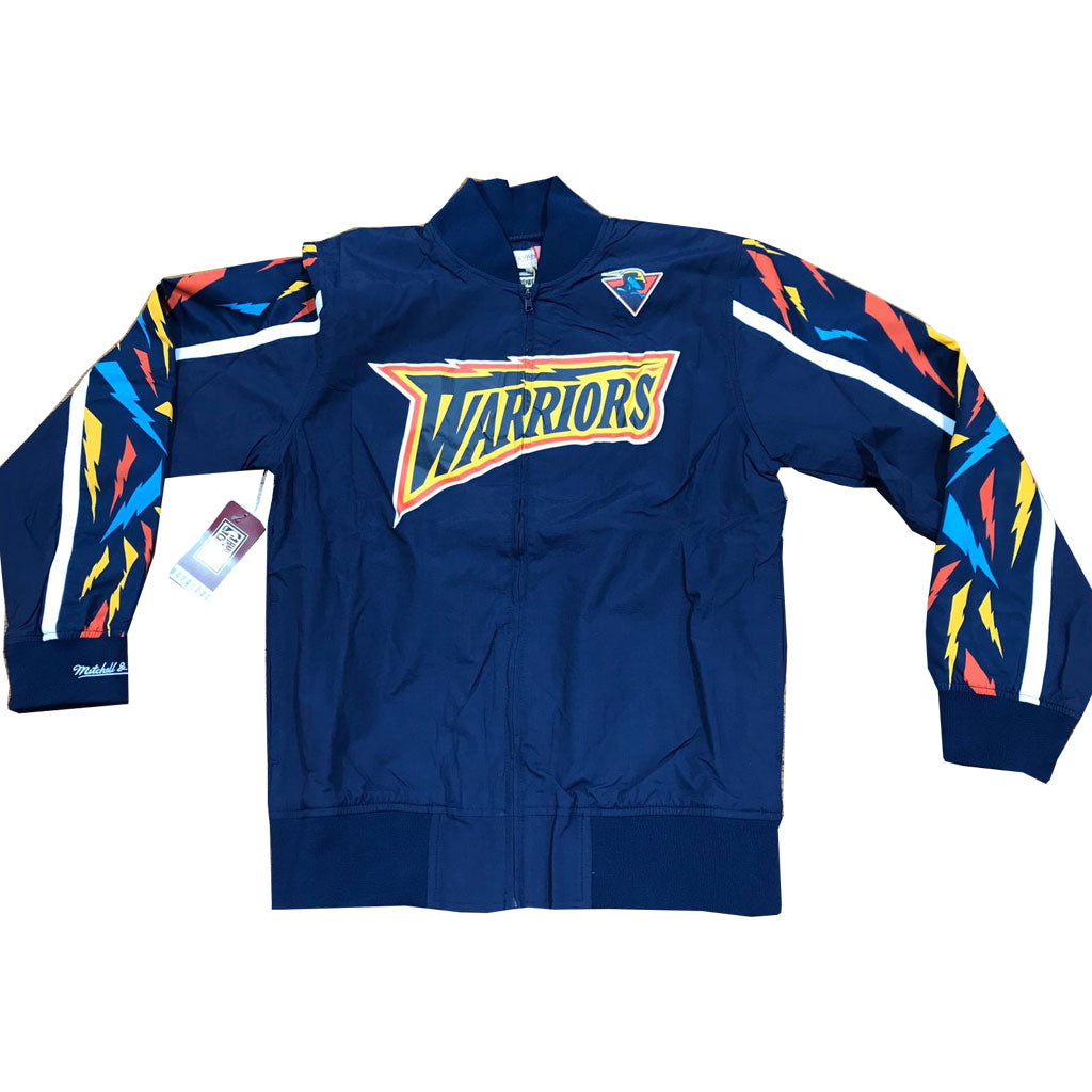 Golden State Warriors Mitchell And Ness NBA Warm up Jacket