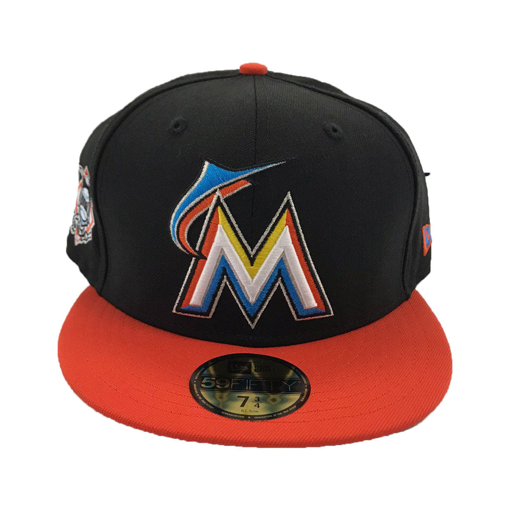 OC Sports Miami Marlins MLB Sun Visor Golf Hat Cap Black w/Orange M Logo  Adult Men's Adjustable