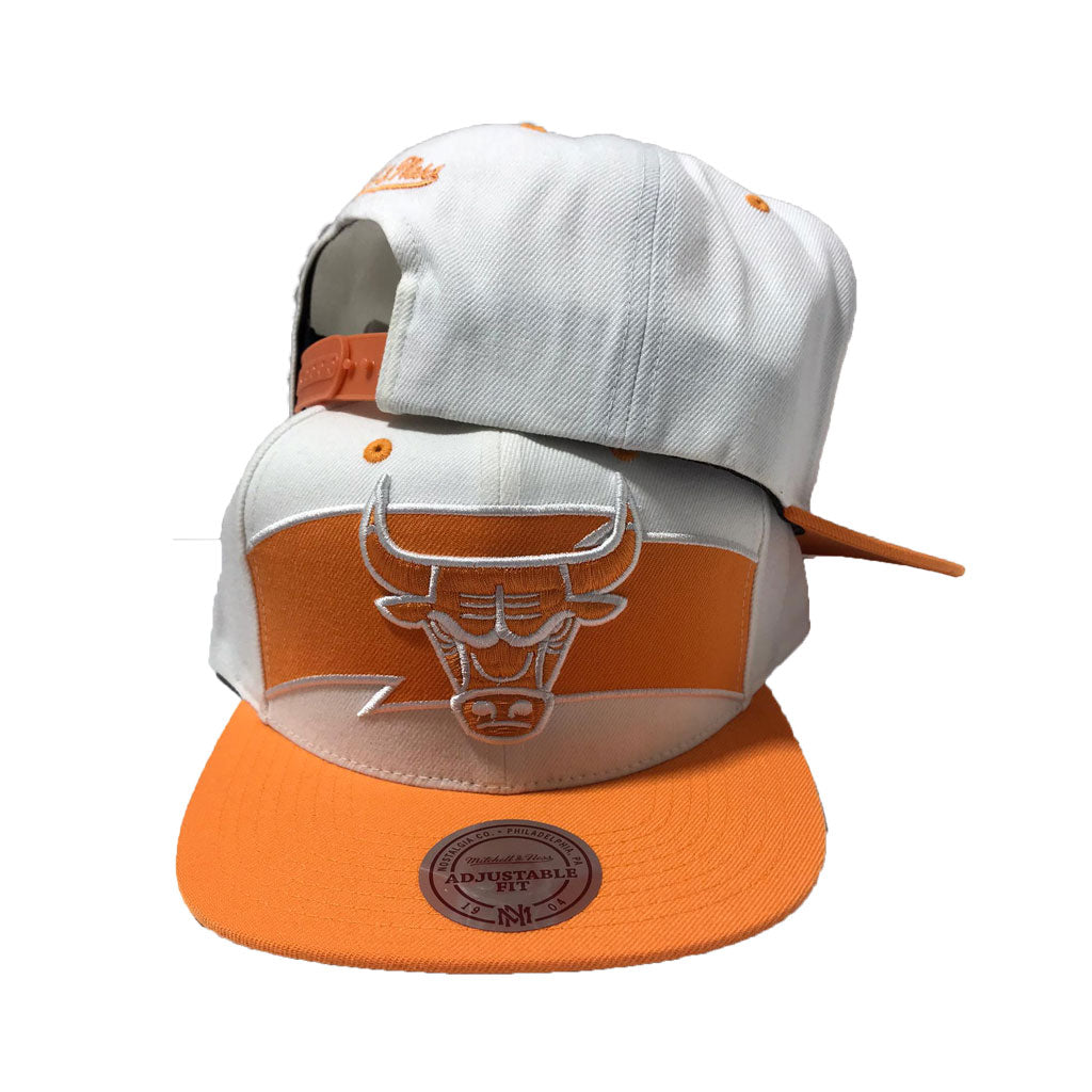 Mitchell and Ness NBA Chicago bulls Orange Snapback Hat – Sports