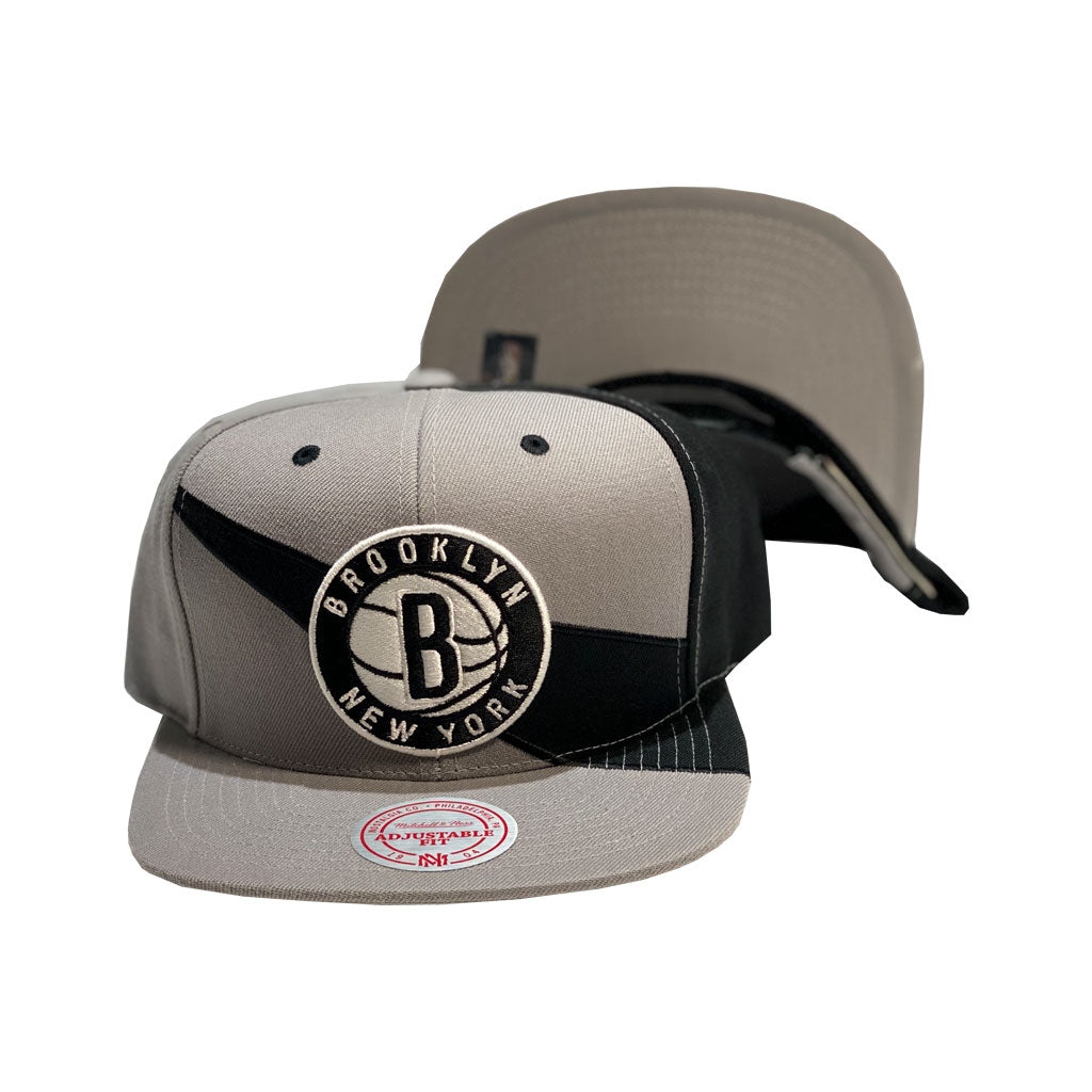 Mitchell & Ness NBA Brooklyn Nets Core Basic Snapback Grey Bottom Bla –  FCS Sneakers