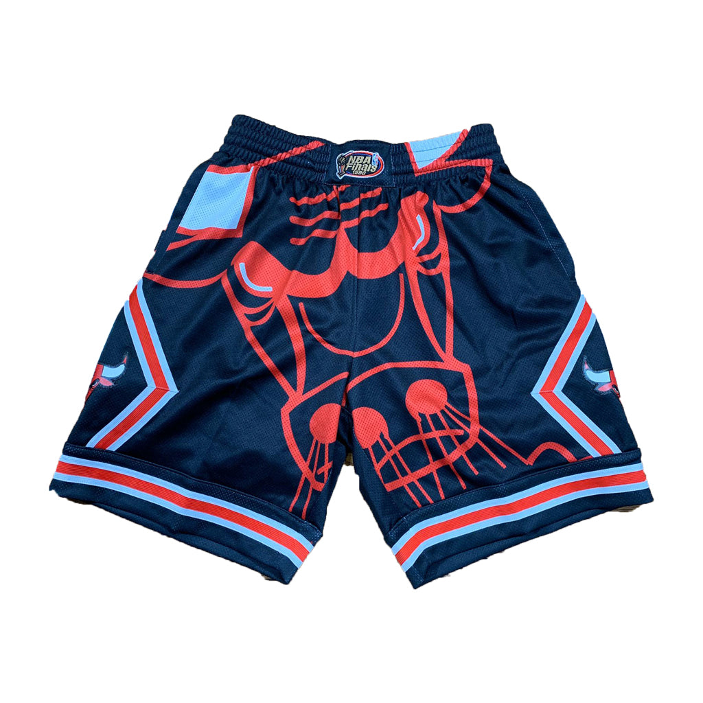 Blue BOYS & TEENS Boys NBA Chicago Bulls Licensed Regular Fit Normal Waist  Long Shorts 2523468