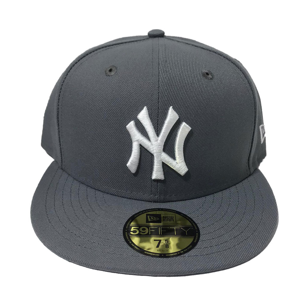 New Era 59FIFTY MLB New York Yankees Storm Gray Basic Fitted Hat 7 5/8