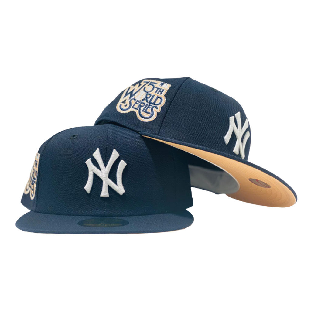 New York Yankees 1949 World Series New Era 59Fifty Fitted Hat (Camel Peach  Under Brim)