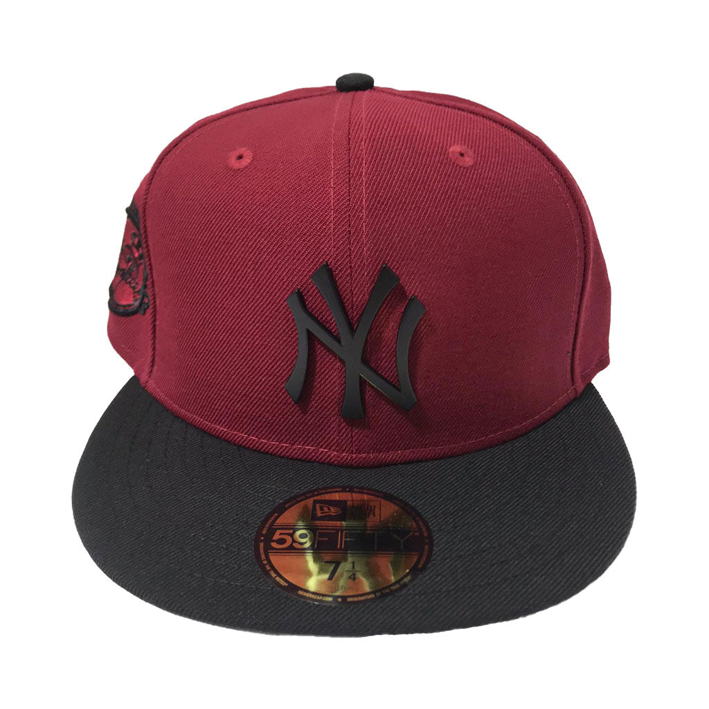 Macon Bacon Fitted Game Hat - Burgundy/Black 