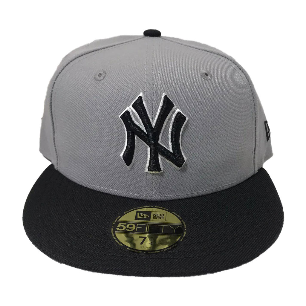 NEW YORK YANKEES GRAY BLACK NEW ERA 59FIFTY FITTED HAT – Sports