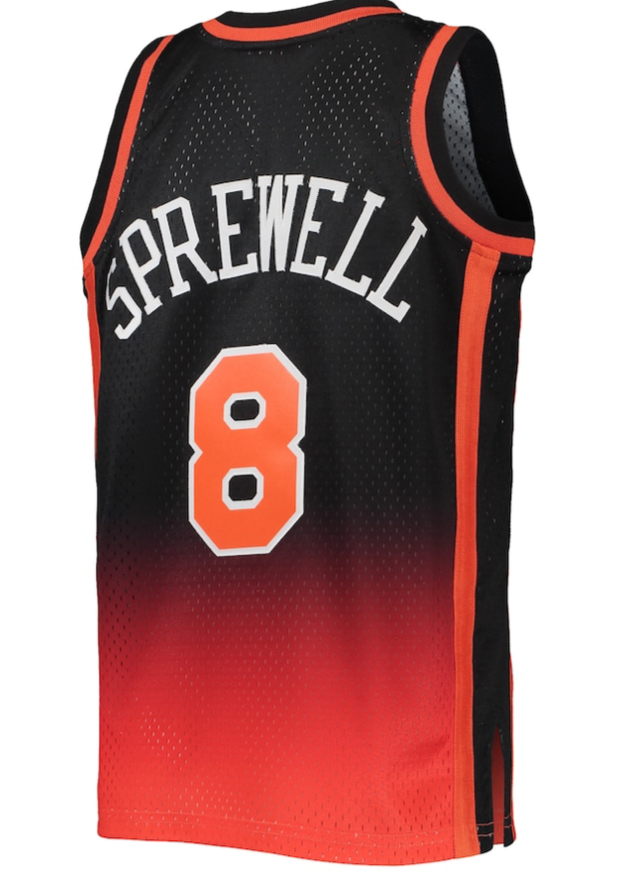 NY Knicks Latrell Sprewell Mitchell & Ness NBA Jersey L Large Split Color  NWT