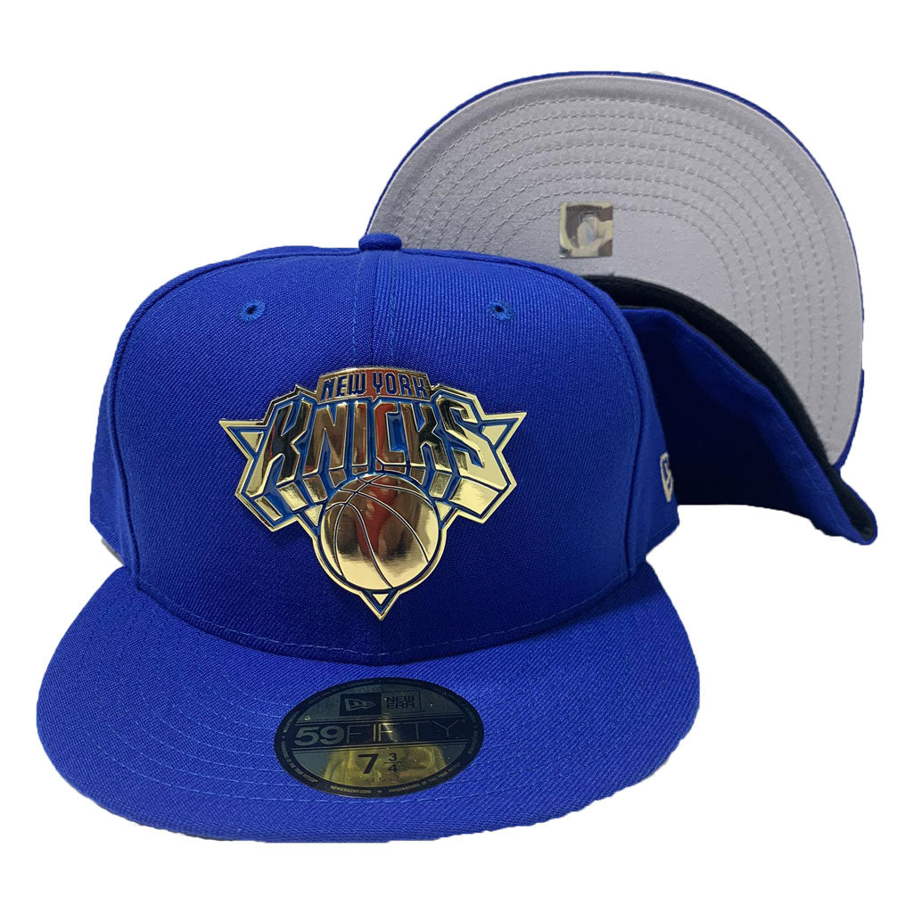 New York Knicks Metal logo New Era Fitted Hat