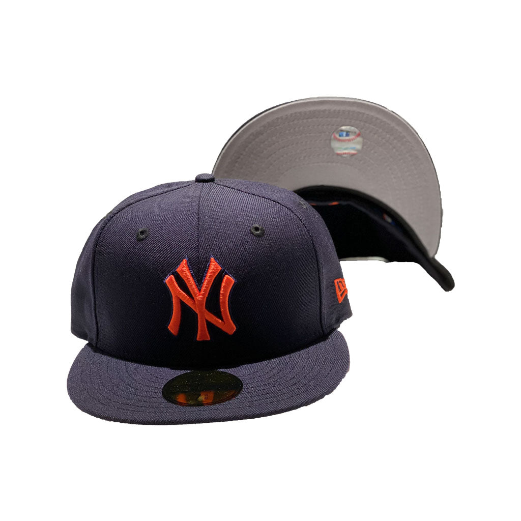 New York Yankees New Era Custom 59Fifty Navy Logo Sweatband Fitted Hat