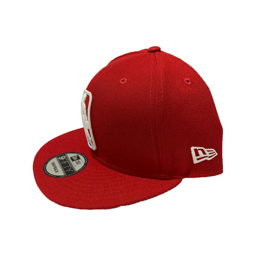 Men's NBA New Era Red Logo Man 9FIFTY Snapback Hat