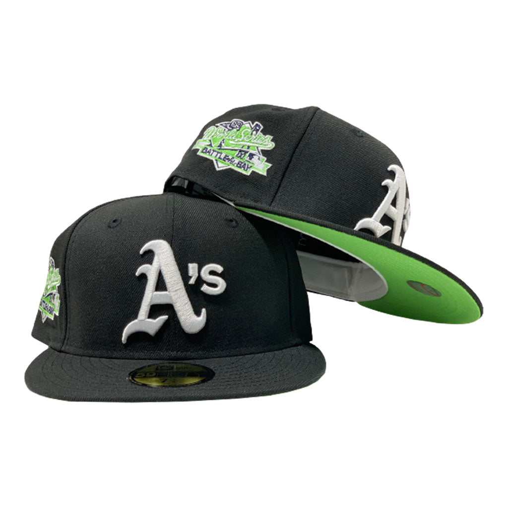 OAKLAND ATHLETICS 1989 BATTLE OF THE BAY BLACK RED BRIM NEW ERA FITTED –  Sports World 165