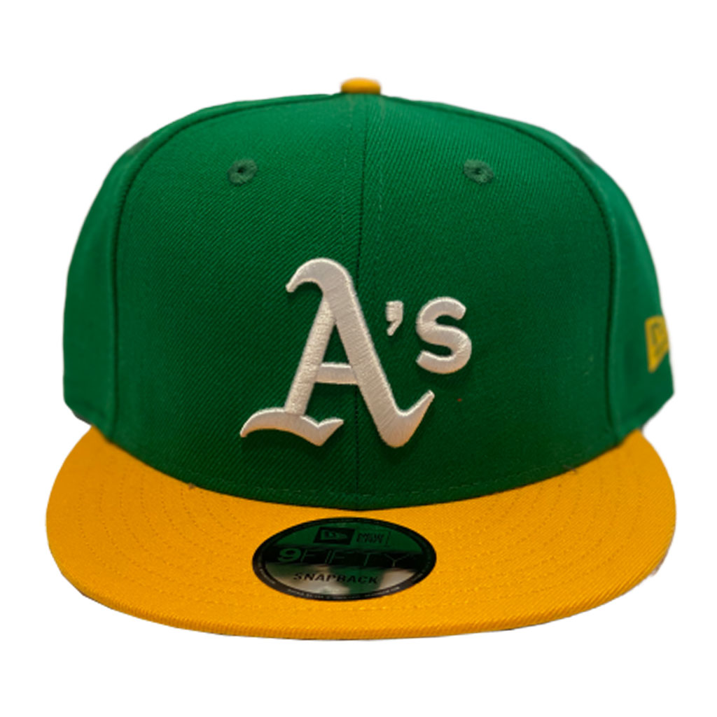 Oakland A's '89 WS 9FIFTY New Era Green & Yellow Snapback Hat – USA CAP KING