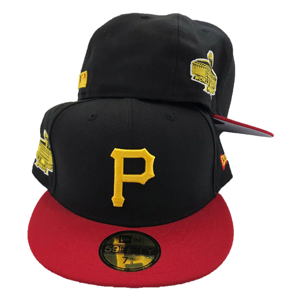 PITTSBURGH PIRATES 1971 WORLD SERIES YELLOW CAP BLACK VISOR PINK BRIM –  Sports World 165